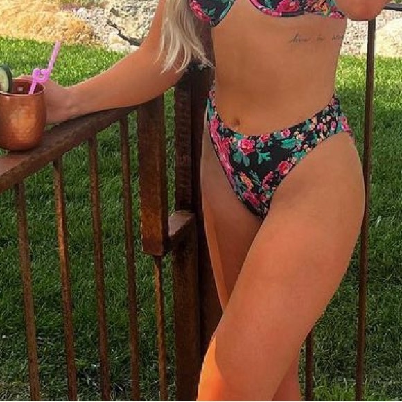 FOR LOVE & LEMONS Rosewater High-waist Swim Bottom - Picture 3 of 13